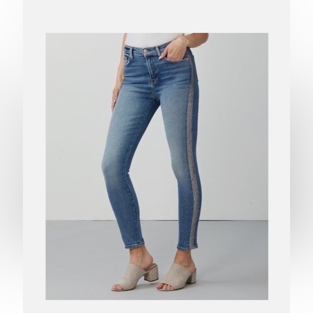 7 For All Mankind Blue Jeans with Silver Details